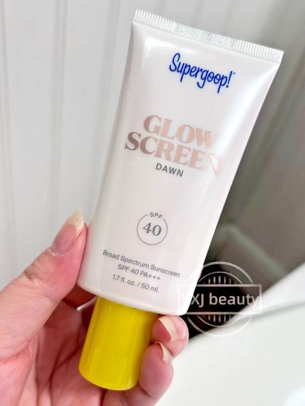 New Supergoop! Glowscreen SPF 40 Sunscreen~Dawn (pink pearl)~Full Size 50ml